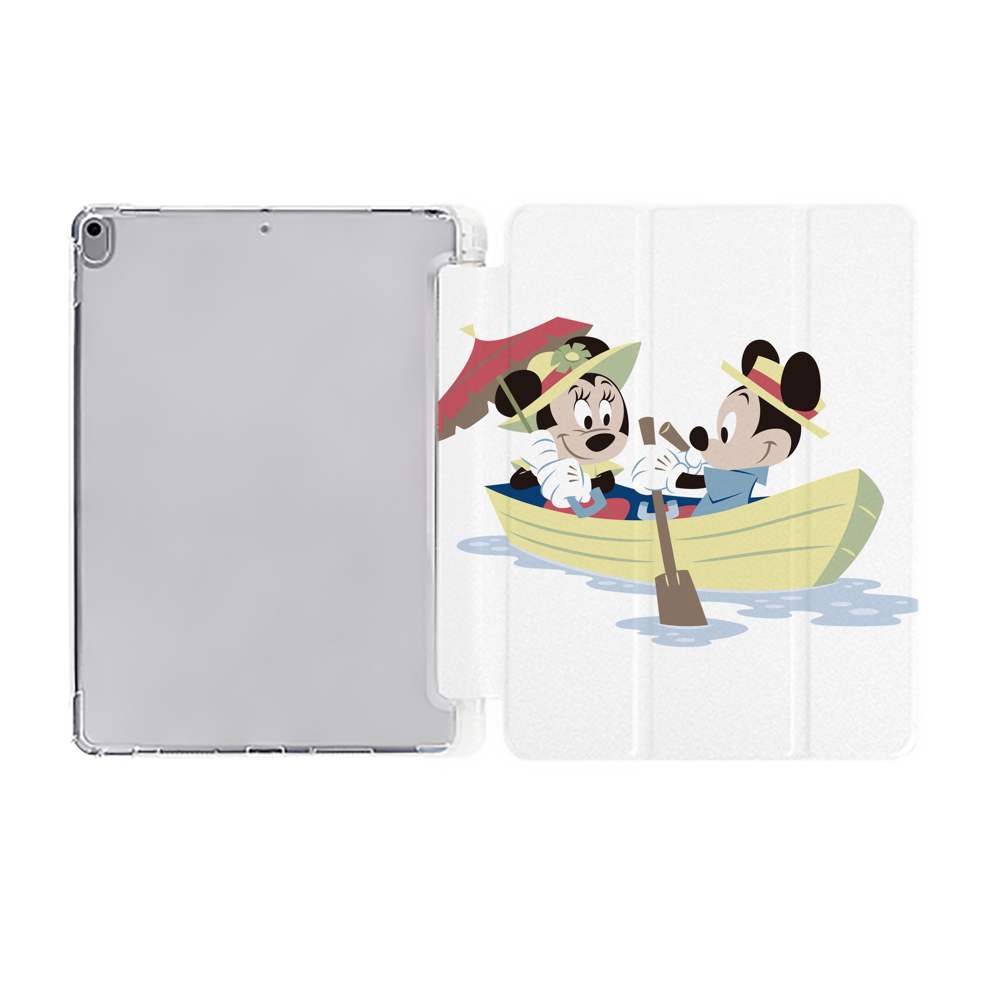 （画像用） ミッキーマウス Mickey Mouse IPad ケース ペン収納付き 三つ折りスタンド PUレザー×シリコン 対応機種9.5/10.5/10.9インチ